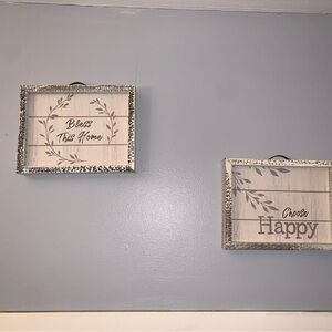 Decorative Wall Art Set with Inspirational Quotes